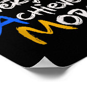 Team Together Everyone Achieves More Teamwork Moti Poster (Ecke)