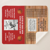 Team, Trainer oder Basketball Senior Night Geschen Sherpadecke (Vorderseite (Horizontal))