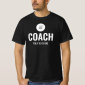 Team Trainer Upload Logo hier Mens Black T-Shirt (Vorderseite)