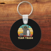 Team Trash Opossum Raccoon Rat, Funny Animals Garb Schlüsselanhänger (Vorderseite)