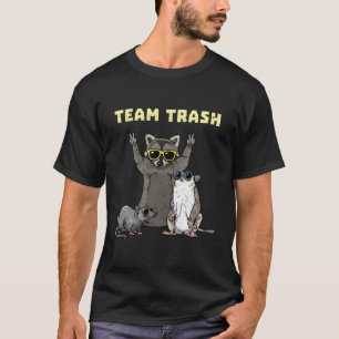 Team Trash Opossum Raccoon Rat Funny Animals Garba T-Shirt