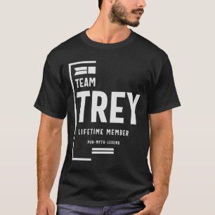 Team Trey Lifetime Member Funny Name Tree T-Shirt