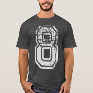Team-Trikots Uniformen Nummer 8 Acht Schul Sport  T-Shirt