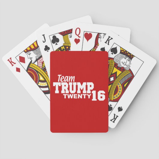 Team Trump für Präsident 2016 Spielkarten (Rückseite)