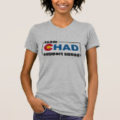 Team Tschad - Angepasster T - Shirt der Frauen (Vorderseite)