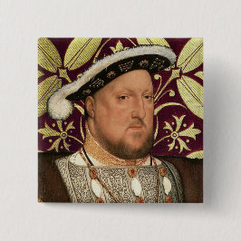 Team Tudor - Portrait von König Henry VIII Button