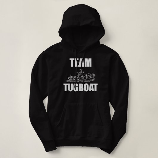 Team Tugboat Apparel Tug Boot Crew Design Schiff L Hoodie (Design vorne)