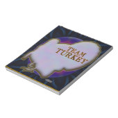 Team Türkei Notizblock (Rotiert)