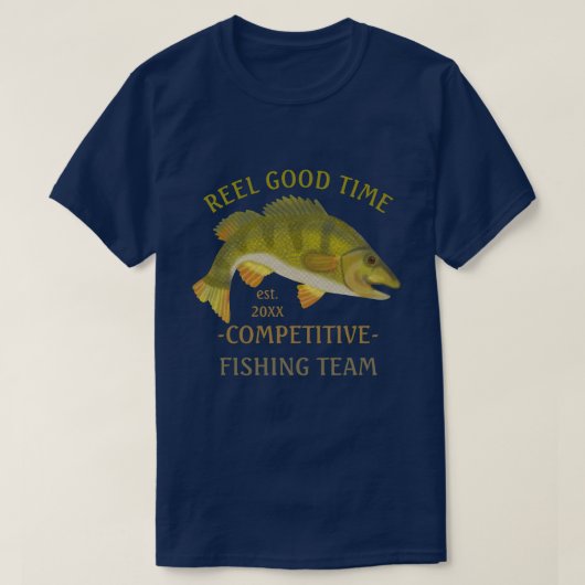 Team Turniere Custom Angler Bass Fish v2 T-Shirt (Design vorne)