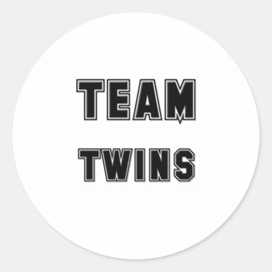 Team Twin Sister Runder Aufkleber (Vorderseite)