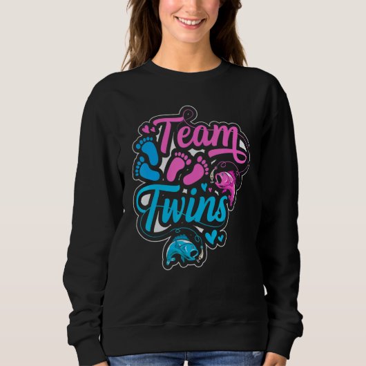 Team Twins for a Fishing   Sweatshirt (Vorderseite)