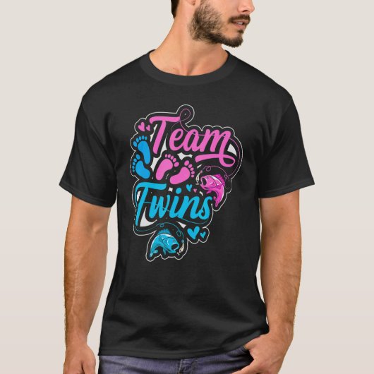Team Twins for a Fishing T-Shirt (Vorderseite)