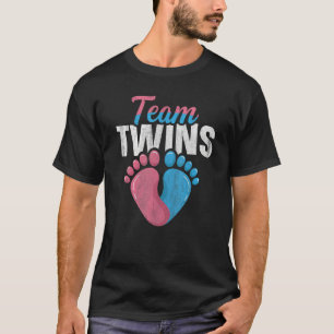 Team Twins Zitat für eine zweifache Mama der Gesch T-Shirt