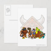 Team Tyrannia Group Postkarte (Vorne/Hinten)