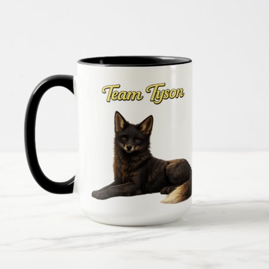 Team Tyson der Fuchs Kinder Tasse (Links)