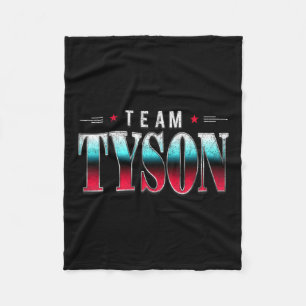 Team Tyson Familie Personalisiert Name Tyson Vinta Fleecedecke