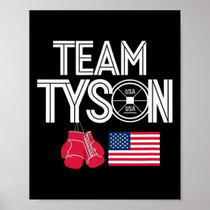 Team Tyson Familie Personalisierter Name Vintage Poster