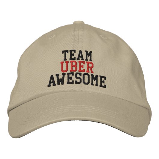 Team Uber phantastisch Bestickte Baseballkappe (Vorderseite)