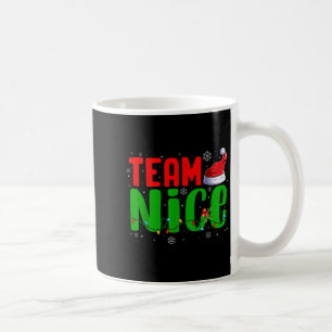 Team Unartig Nett Santa Hut Lustig Weihnachten Pas Kaffeetasse