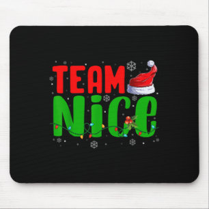 Team Unartig Netter Weihnachtsmannhut Lustiges Wei Mousepad