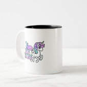 Team UNICORN Zweifarbige Tasse (Vorderseite Links)