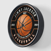 Team - Universität - Schulbasketball Uhr (Winkel)