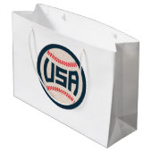 Team USA Baseball Große Geschenktüte (Rückseite Schrägansicht)