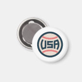 Team USA Baseball Magnet (Vorderseite/Rückseite)