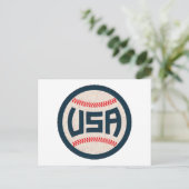 Team USA Baseball Postkarte (Stehend Vorderseite)