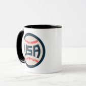 Team USA Baseball Tasse (Vorderseite Links)