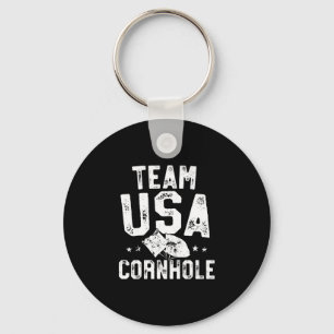 Team USA Cornhole Champion Bean Bag Wurf Schlüsselanhänger