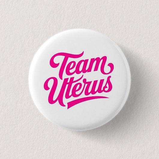 Team Uterus - Frauengesundheitsvertretung Button (Vorderseite)