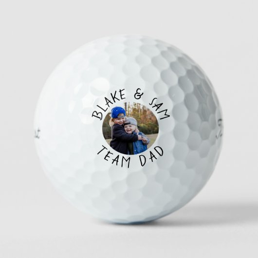 Team Vater Children Foto Titleist Pro V1 Golfball (Vorderseite)