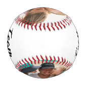Team Vater Custom Foto Baseball (Rückseite)