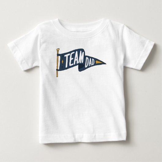 Team Vater Strong Vaters Team Pater Vater Team Baby T-shirt (Vorderseite)