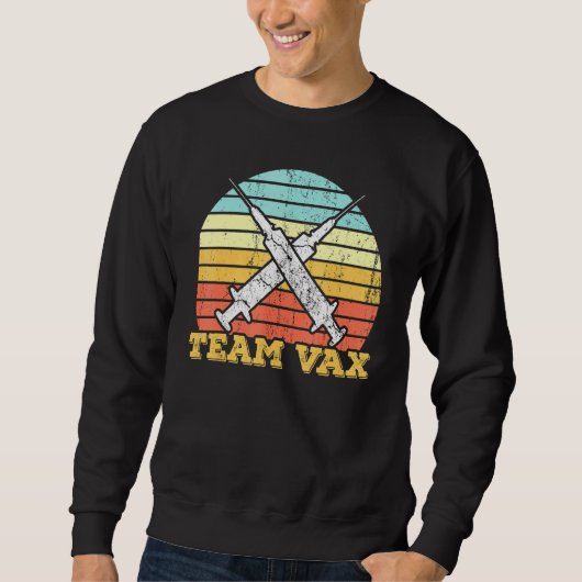 Team Vax Pro Impfstoff dank wissenschaftlicher Imp Sweatshirt (Vorderseite)