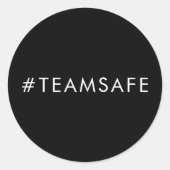 Team Vax Pro Vaccine Black Sticker Design (Vorderseite)