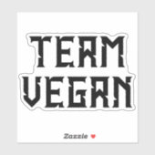 Team Vegan, Aktivismus Aufkleber (Blatt)