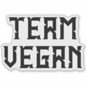 Team Vegan, Aktivismus Aufkleber (Vorderseite)