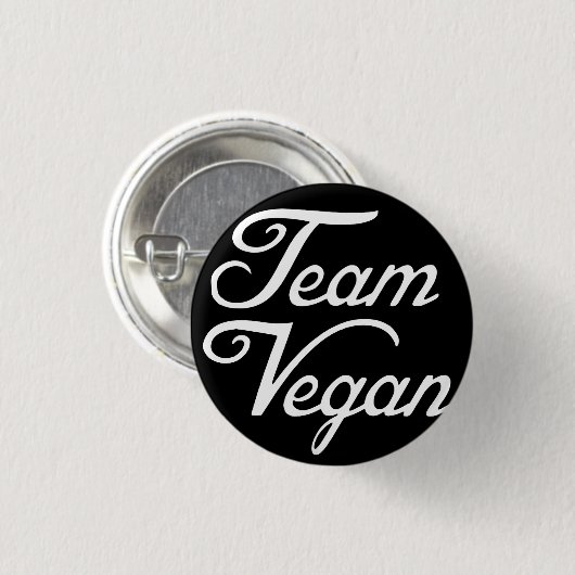 Team vegan button (Vorne & Hinten)