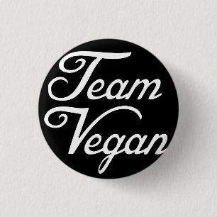 Team vegan button