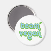 TEAM VEGAN MAGNET (Vorderseite/Rückseite)