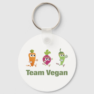 Team Vegan Schlüsselanhänger