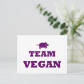 Team Vegane Postkarte (Stehend Vorderseite)