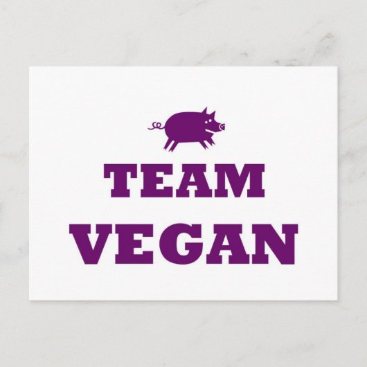 Team Vegane Postkarte (Vorderseite)