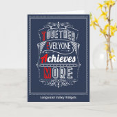 Team Vielen Dank gemeinsam für das Erreichte Karte (Gelbe Blume)