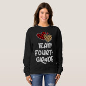 Team Vierte Klasse 4 zurück zum Schullehrer Studen Sweatshirt (Vorne ganz)