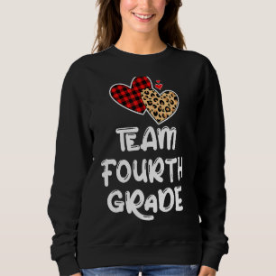 Team Vierte Klasse 4 zurück zum Schullehrer Studen Sweatshirt
