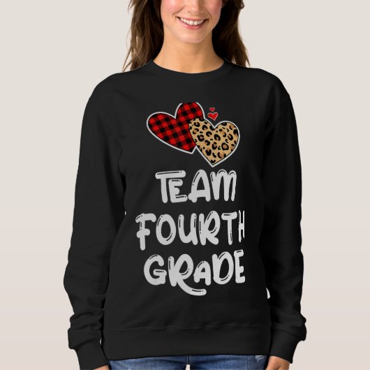 Team Vierte Klasse 4 zurück zum Schullehrer Studen Sweatshirt (Vorderseite)