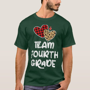 Team Vierte Klasse Funny 4. Zurück zur Schule Lehr T-Shirt